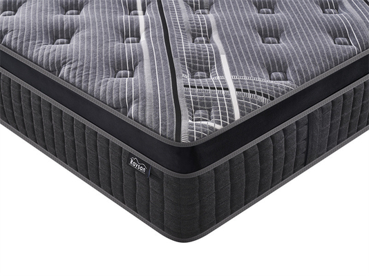 Gepersonaliseerde orthopedische latex gel geheugen schuim matras in een doos Pocket Spring Bed voor thuis en hotel gebruik
